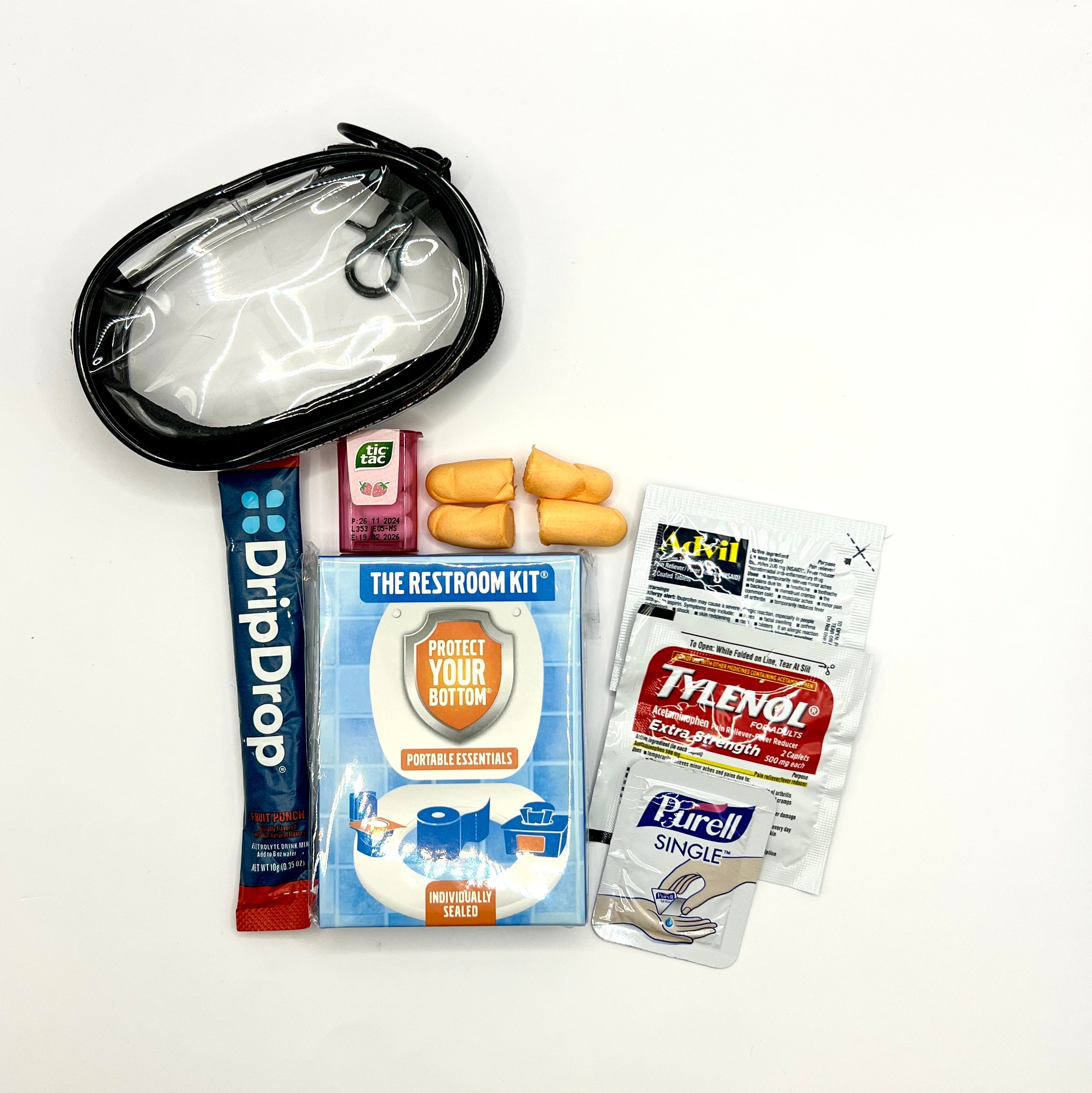 Stadium/Concert Survival Kits-Clear Cross Body Bag
