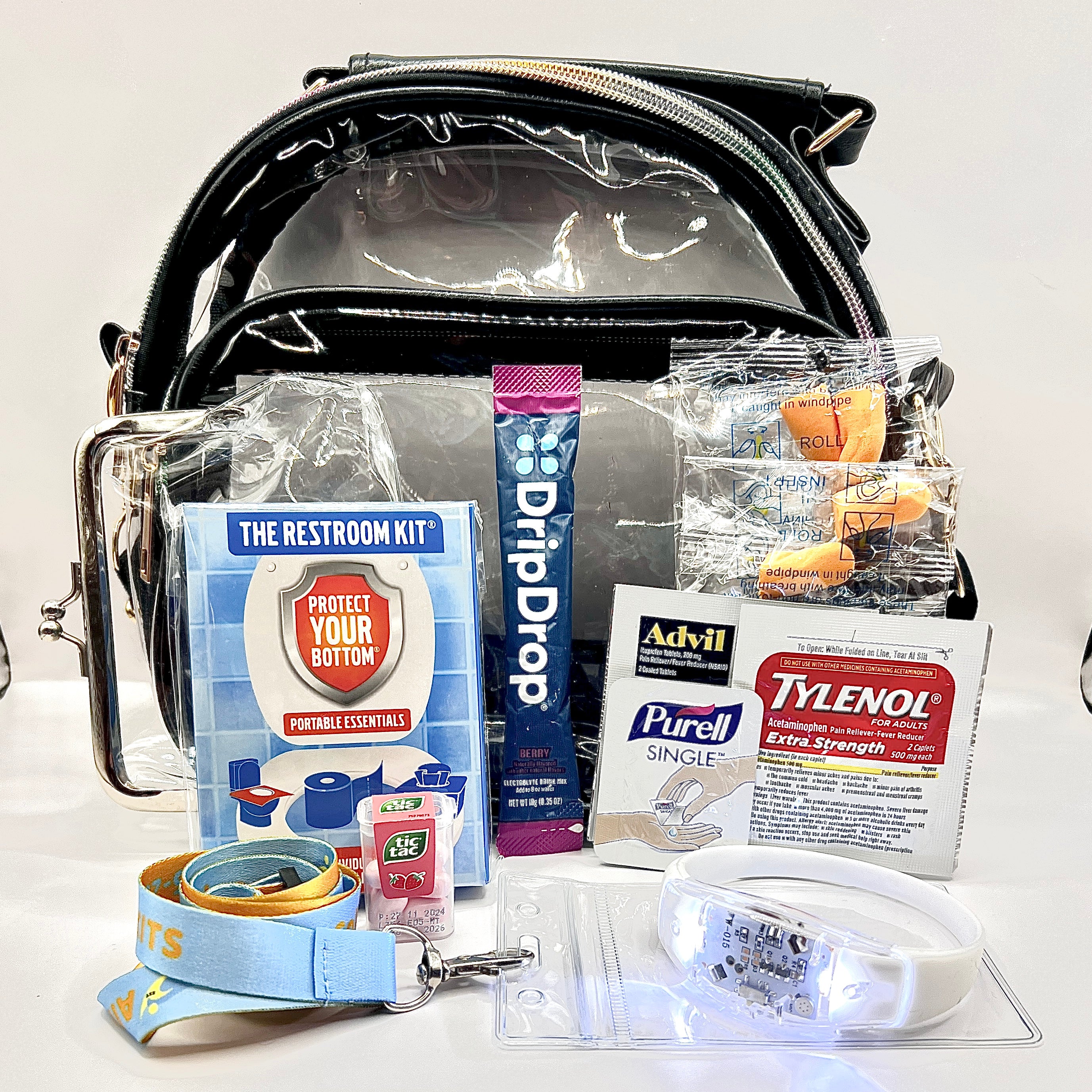 Stadium/Concert DELUXE Survival Kit Cross Body Bag
